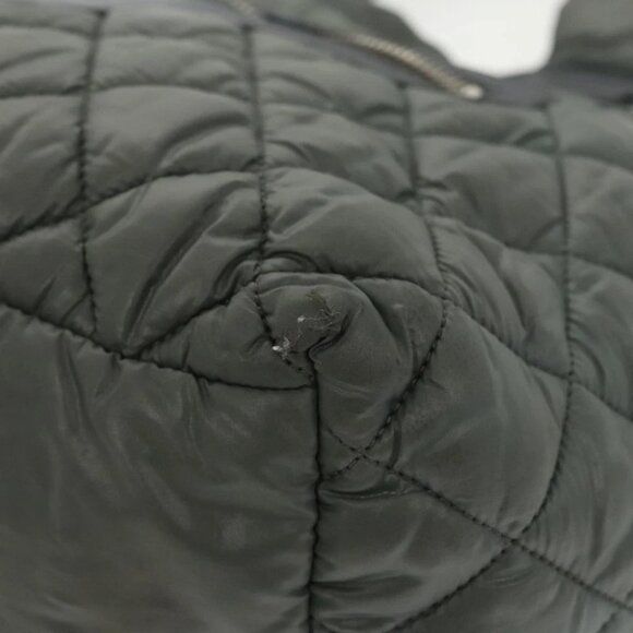 CHANEL Cococoon Shoulder Bag Nylon Gray Silver CC - Picture 7 of 15